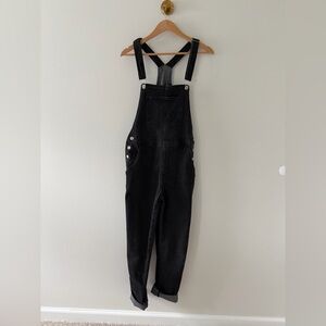 Black Women's Denim Overalls - Classic Adjustable Straps